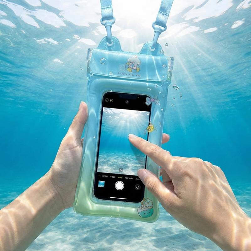 Pool Cover Waterproof - フローティングエアクッション電話バッグ漫画防水ケースポーチカヤック、スイミングプール、シュノーケリング用