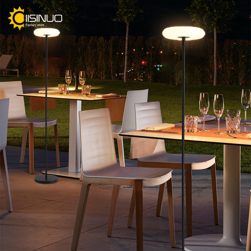 ソーラーパワー屋外フロアランプ、充電式バッテリー、コードレス - Pool Light Solar Rechargeable のレビューと価格