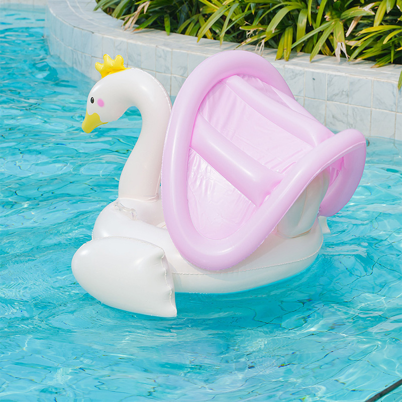 1個入りプールフロート スイムチューブ スワン ベビープール - Pool Float Ring Inflatable のレビューと価格