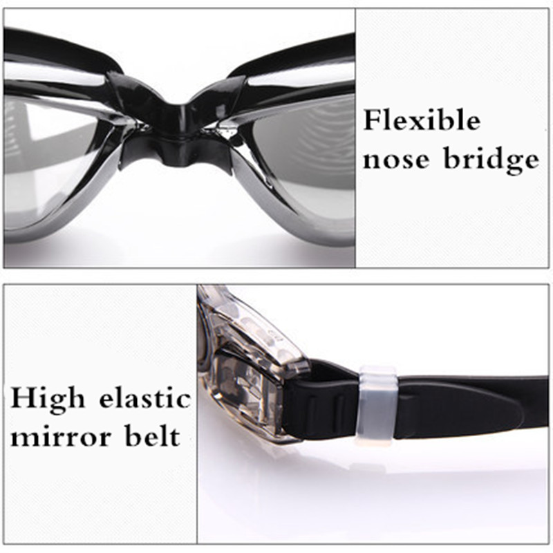 男性と女性のための防曇ゴーグル,調整可能なシリコンダイビング - Swim Goggles Anti Fog Uv のレビューと価格