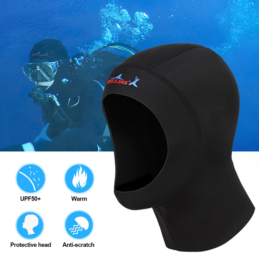 1 ミリメートルネオプレン男性女性釣りシュノーケリングフード - Snorkel Mask Full Face のレビューと価格