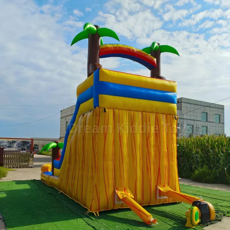 巨大なトロピカルイルカをテーマにしたインフレータブルウォータ - Water Slide Inflatable のレビューと価格