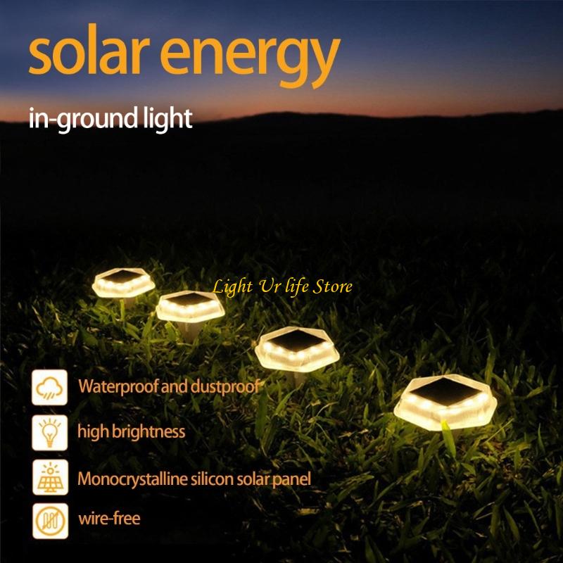 63HA ソーラー推進グラウンドライト不浸透性屋外 LED  - Pool Light Solar Rechargeable のレビューと価格