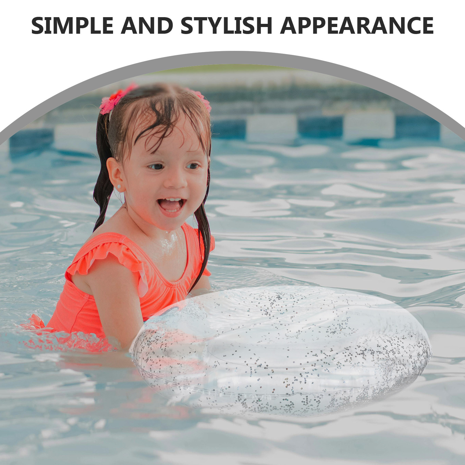 60cm PVC製スイミングリング、カラフルなインフレータブ - Pool Float Ring Inflatable のレビューと価格