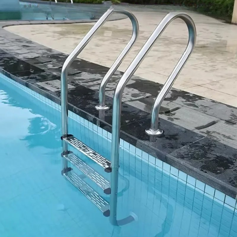 ステンレス製3/4段地上設置型プールラダー、滑り止め付き30 - Pool Ladder Above Ground のレビューと価格
