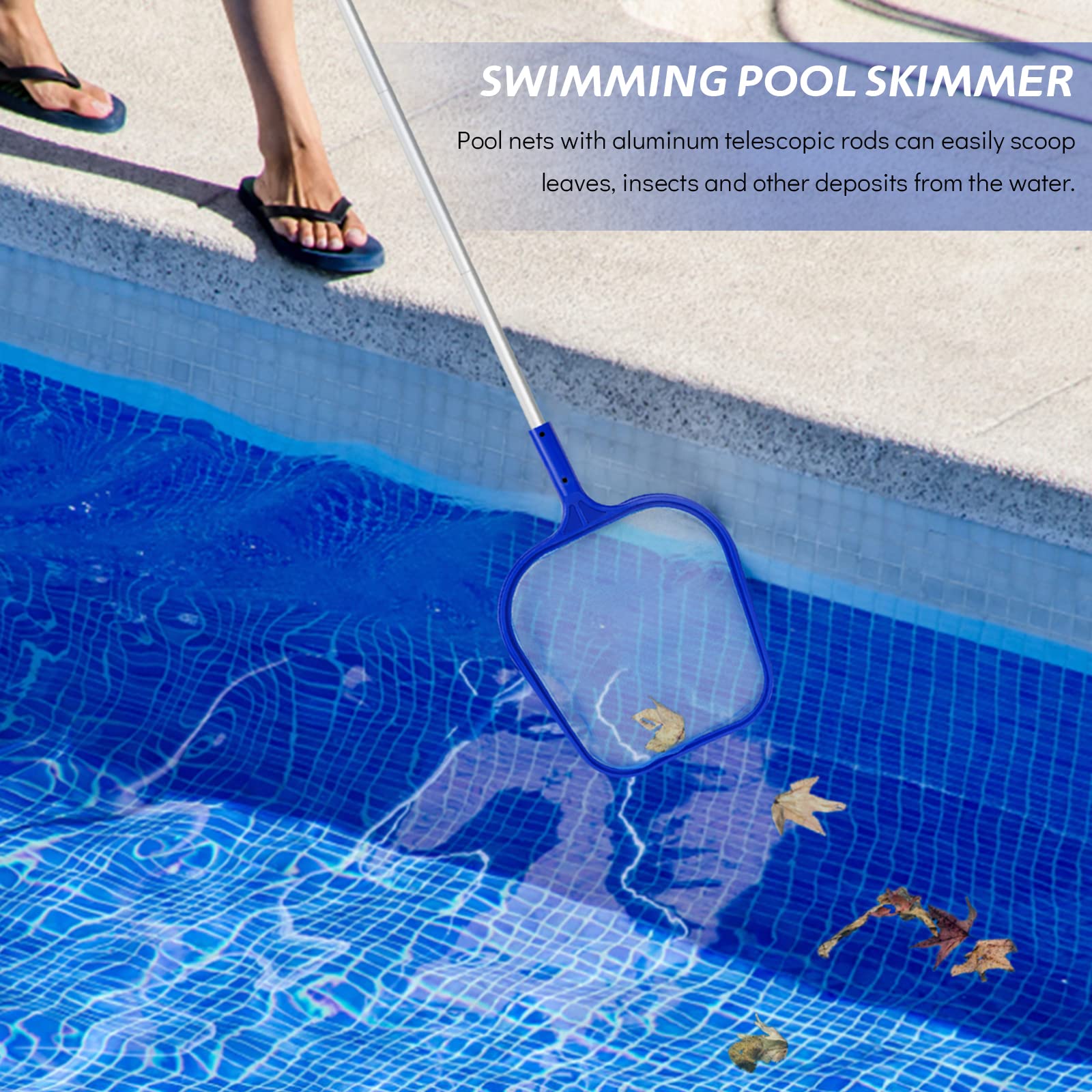 スイミングプール用リーフスキマーネット、プール、池、温水浴槽 - Pool Skimmer Net のレビューと価格