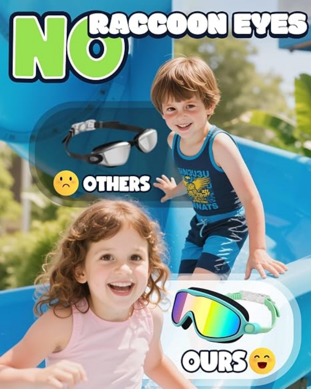 スイムゴーグル、広視野防曇・UVカットスイミングゴーグル（大 - Swim Goggles Anti Fog Uv のレビューと価格