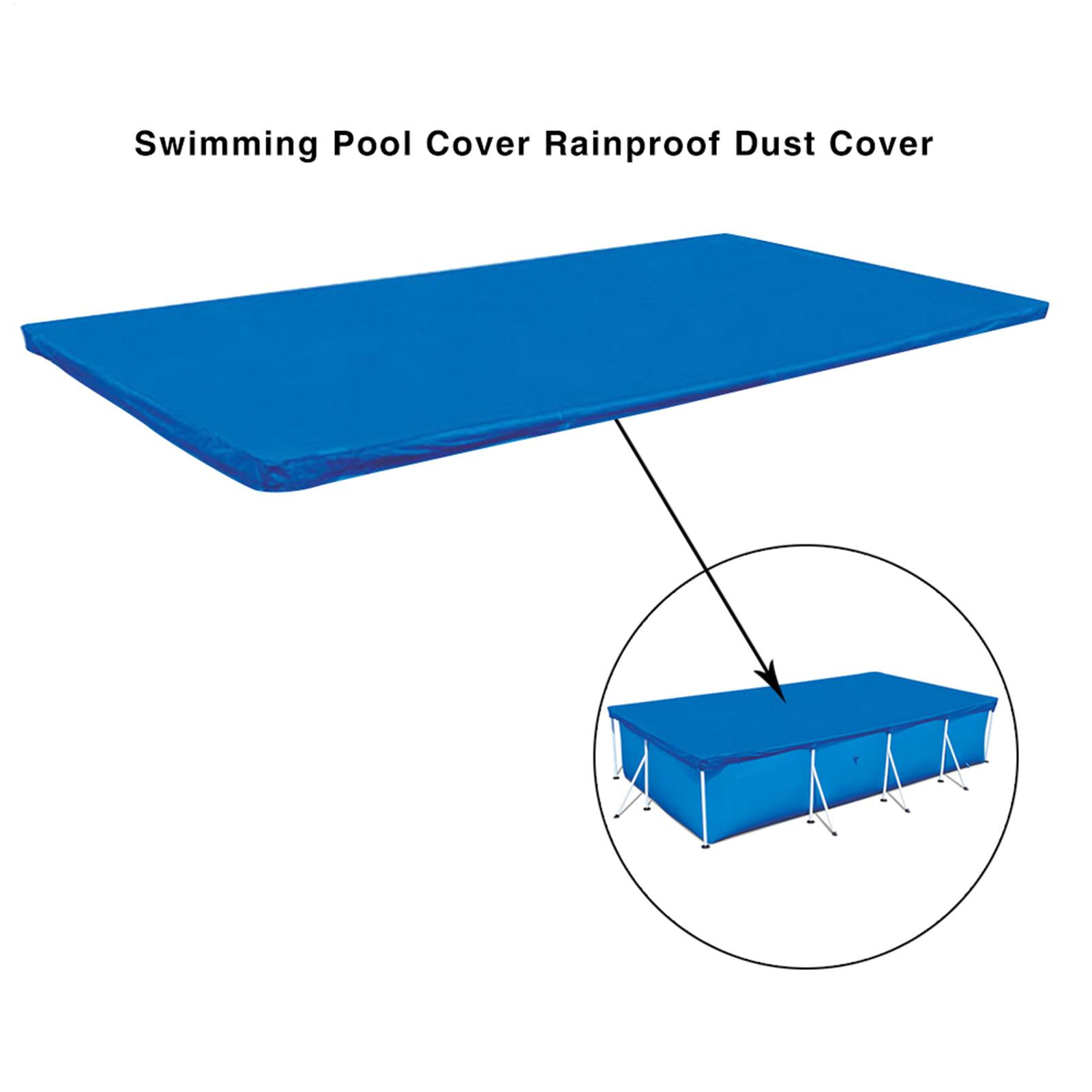 長方形プールカバー防水PE折りたたみ式インフレータブルプール - Pool Cover Waterproof のレビューと価格