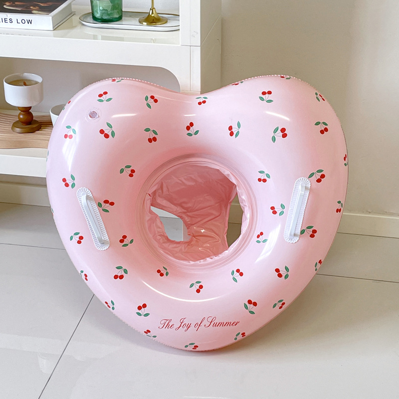 1個入り チェリー柄 スイムリング インフレータブルプールフ - Pool Float Ring Inflatable のレビューと価格