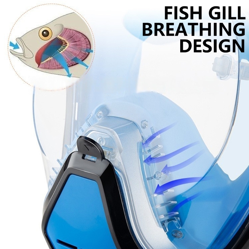 大人用ドライトップシュノーケルマスクプロフェッショナルシュノ - Snorkel Mask Full Face のレビューと価格