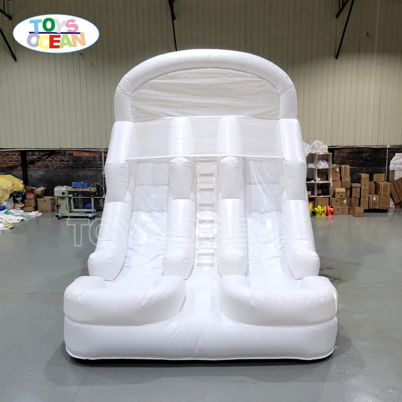 子供用インフレータブルウォータースライド、ダブルホワイトスラ - Water Slide Inflatable のレビューと価格