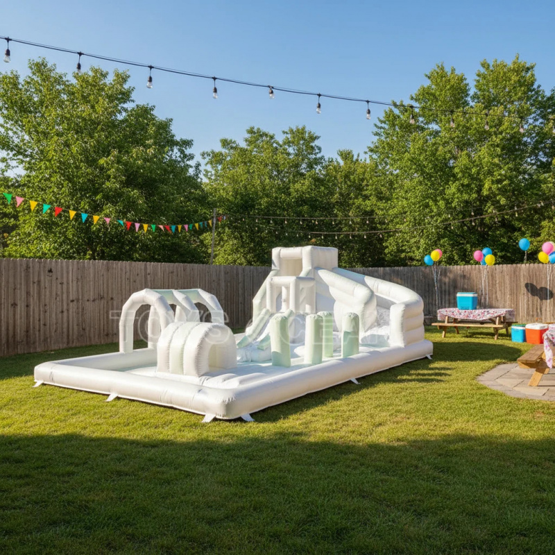 商業用インフレータブル水上障害物コース（スライドとプール付き - Water Slide Inflatable のレビューと価格