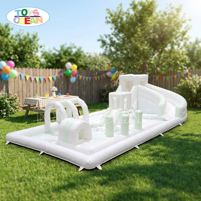 商業用インフレータブル水上障害物コース（スライドとプール付き - Water Slide Inflatable のレビューと価格